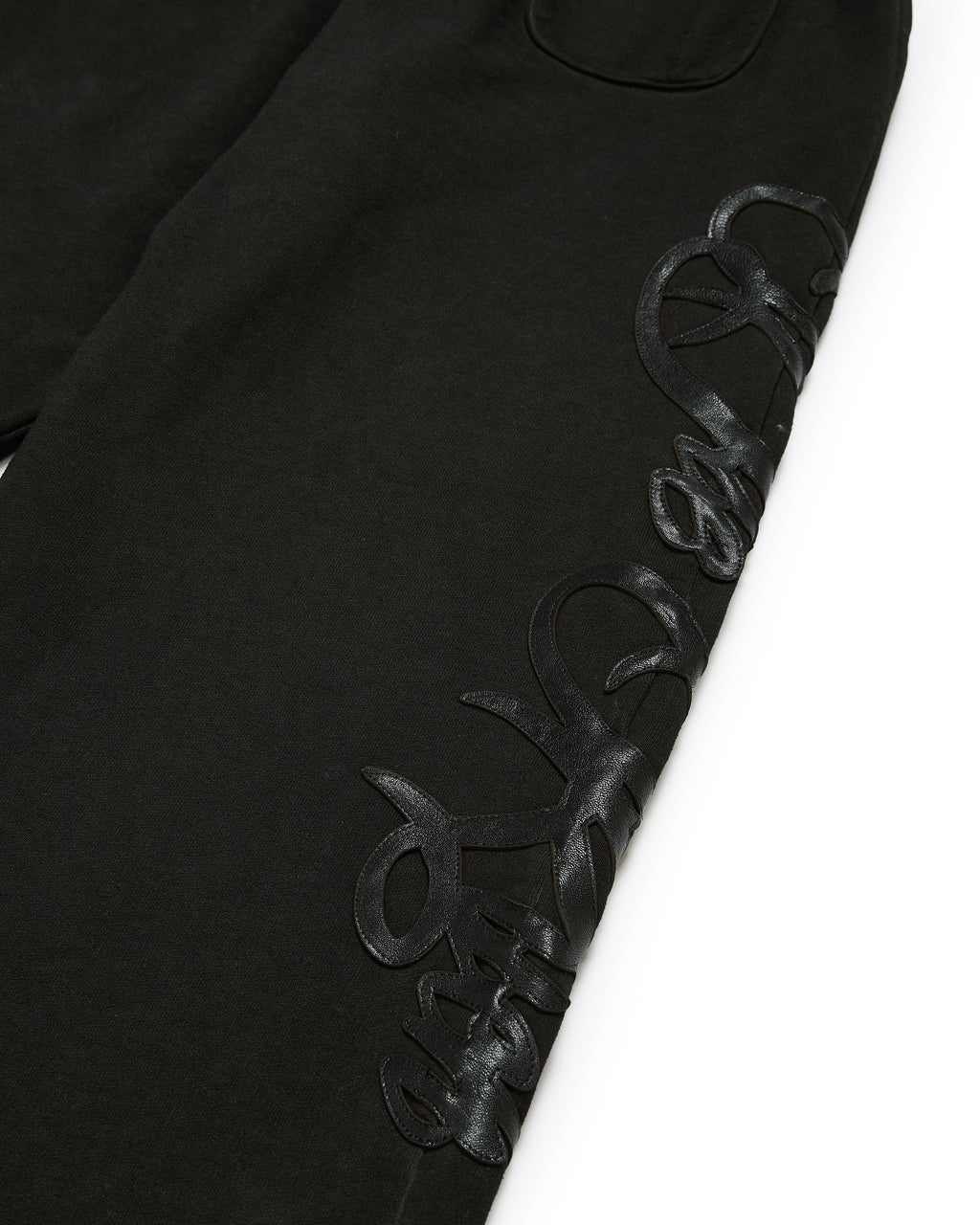 SWEATPANTS LEATHER PATCH