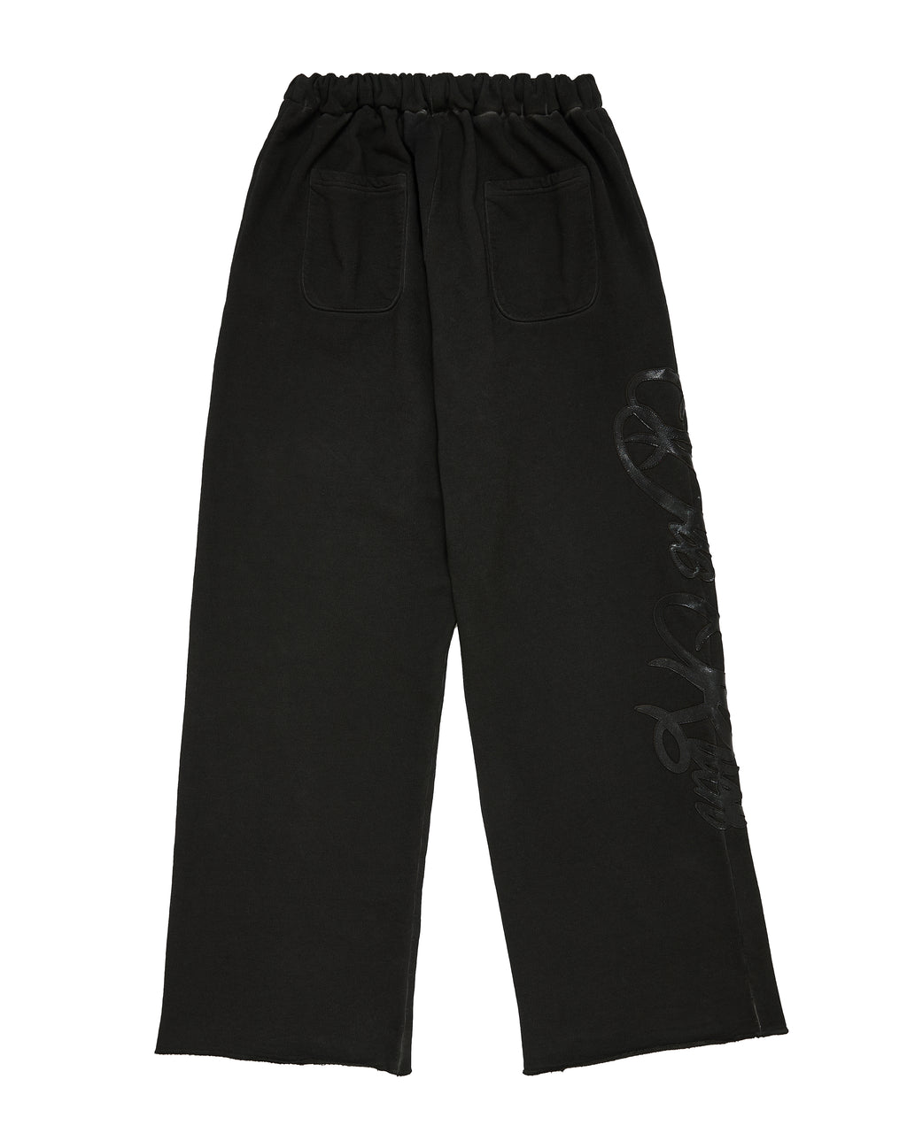 SWEATPANTS LEATHER PATCH