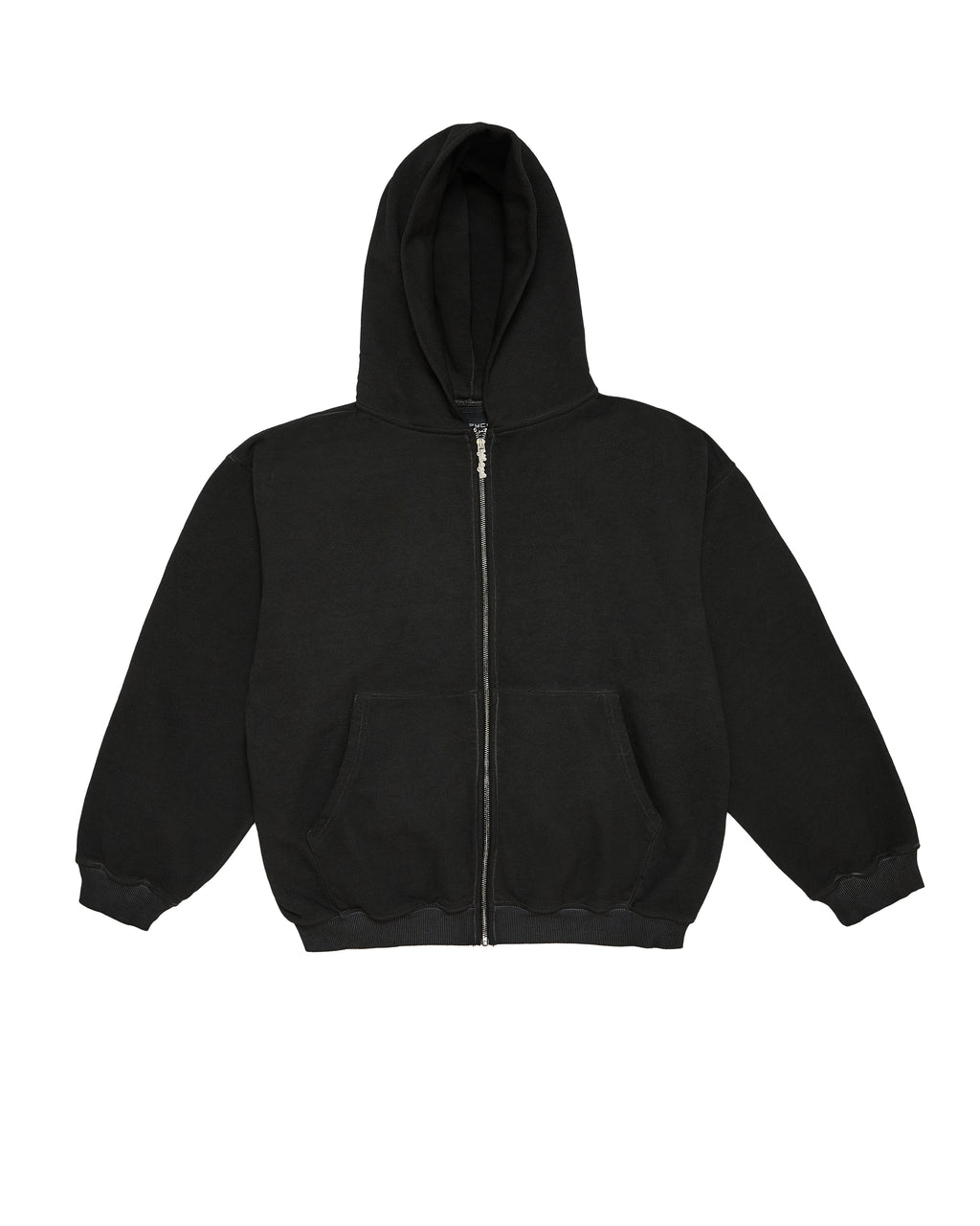 ZIP HOODIE LEATHER PATCH