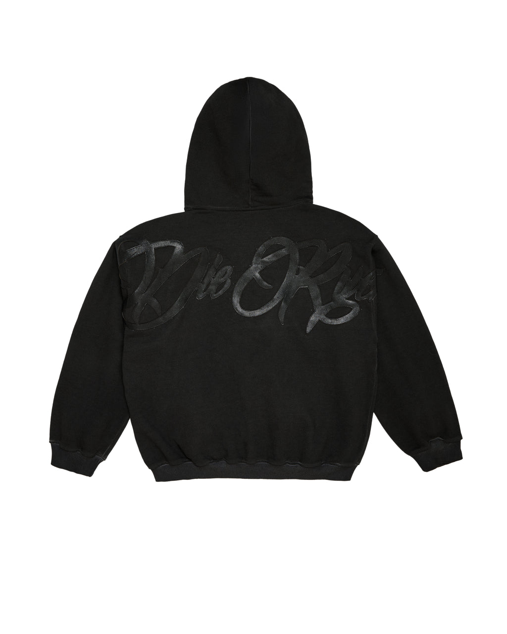 ZIP HOODIE LEATHER PATCH