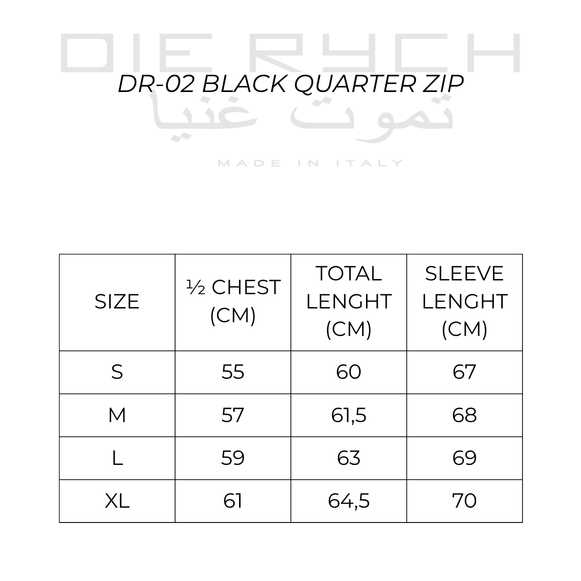 BLACK QUARTER ZIP