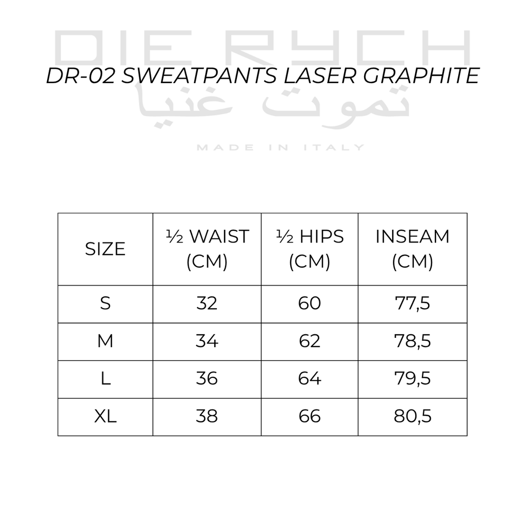 SWEATPANTS LASER GRAPHITE